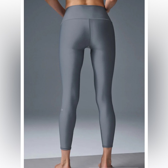 ALO 7/8 High Waist Airlift High Compression Leggings in Steel Grey, Size XL - Picture 2 of 12